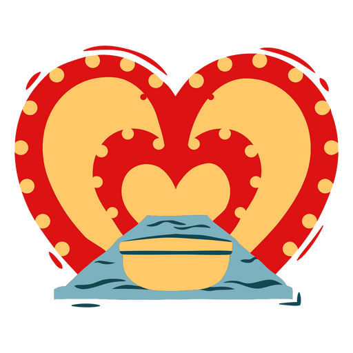 Ícone de circo de passeio de amor Desenho PNG