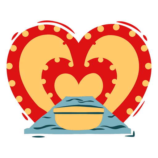 Icono de circo de paseo de amor Diseño PNG