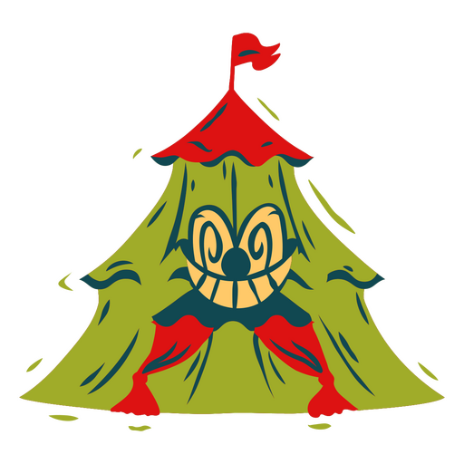 Ícone de tenda de circo assombrado Desenho PNG