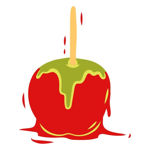 Caramel apple circus icon
