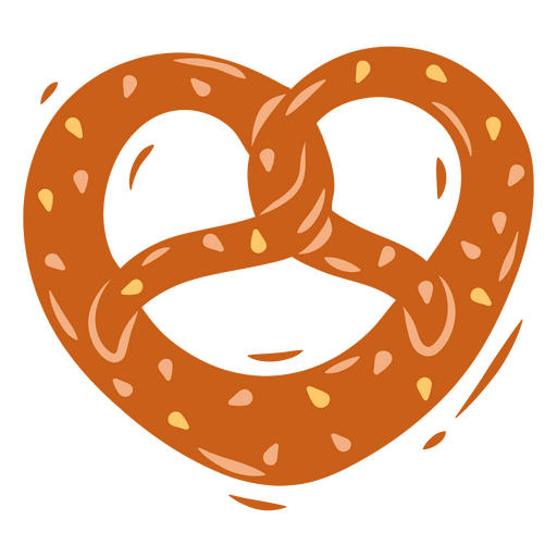 Ikone des süßen Brezel-Zirkus PNG-Design