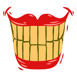 Symbol für böses Lächeln des Zirkusclowns PNG-Design