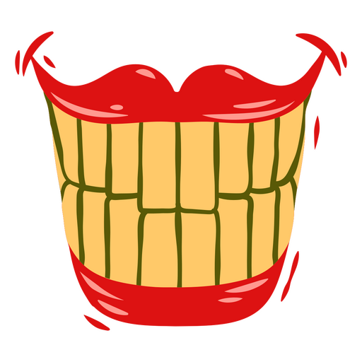 Ícone de sorriso perverso de palhaço de circo Desenho PNG