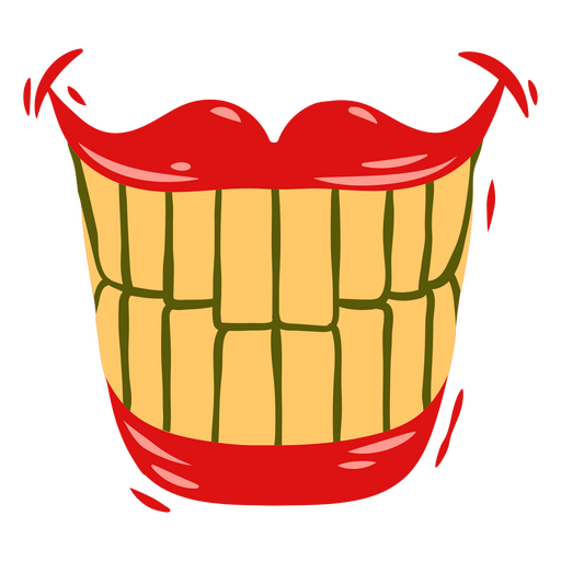 Icono de sonrisa traviesa de payaso de circo Diseño PNG