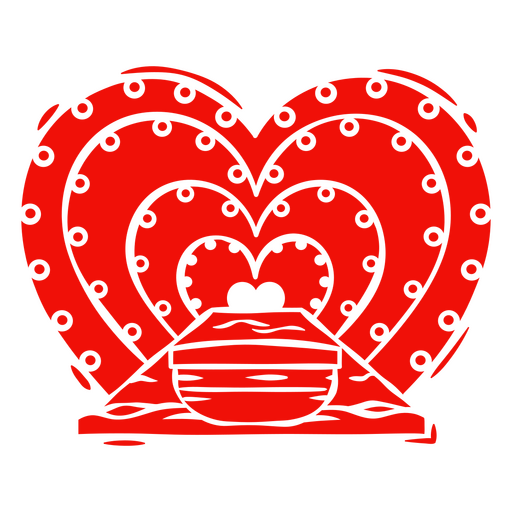 A path to a radiant heart through the circus.   PNG Design