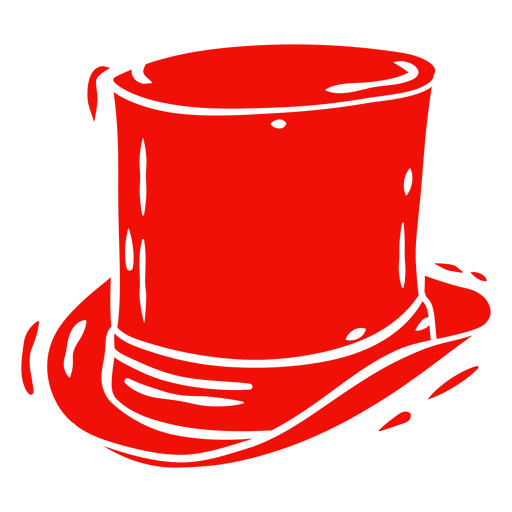 Sombrero de mago de copa alta Diseño PNG