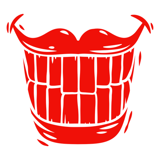 Enormes Clownlächeln PNG-Design