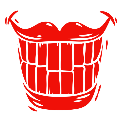 Enormous clown smile PNG Design