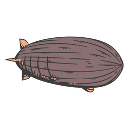 Zeppelin der Jahrhundertwende PNG-Design