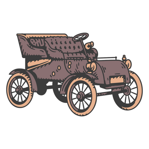 Turn of the century car PNG Design