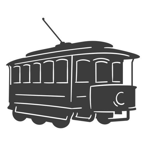 Trolley do início dos anos 1900 Desenho PNG