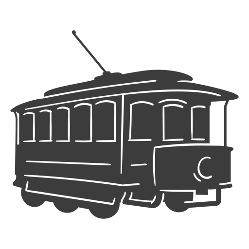 Trolleywagen aus den frühen 1900er Jahren PNG-Design