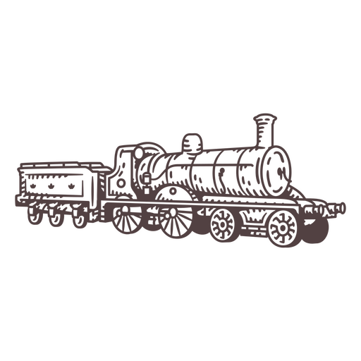 Tren de principios del siglo XX Diseño PNG