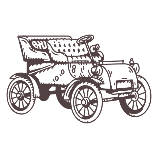 Vehículos de principios del siglo XX. Diseño PNG
