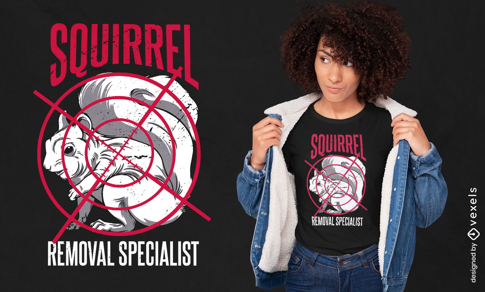 Squirrel wild animal t-shirt design