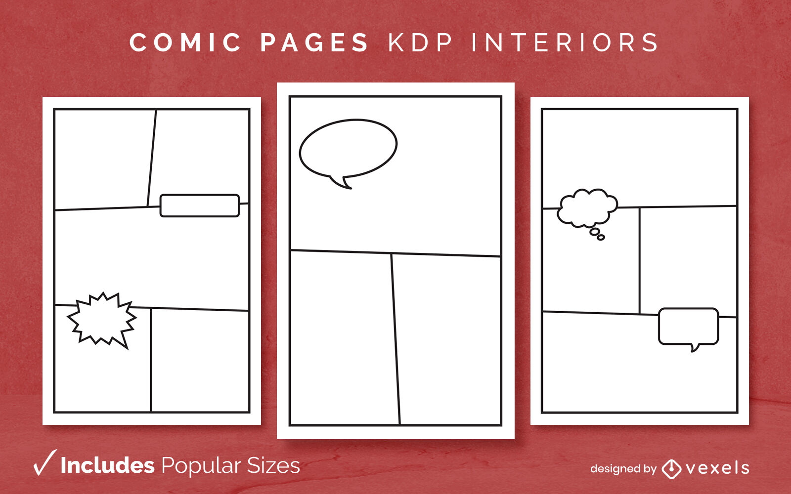 Basic Comic Book Panels Printable