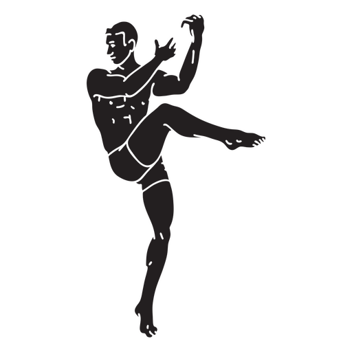 Professional cut out dancer ballet PNG Design