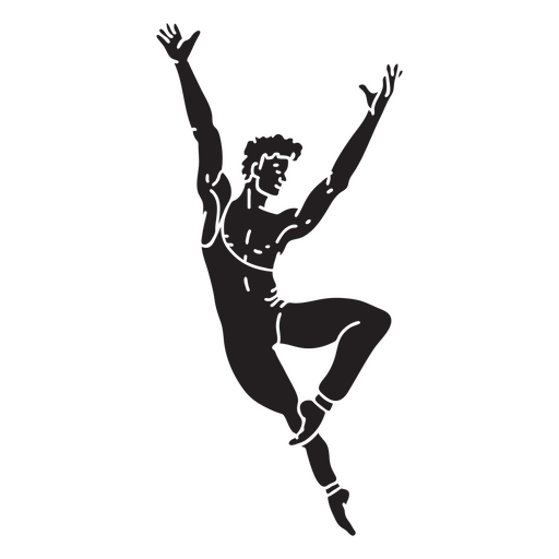 Professional dancer cut out PNG Design