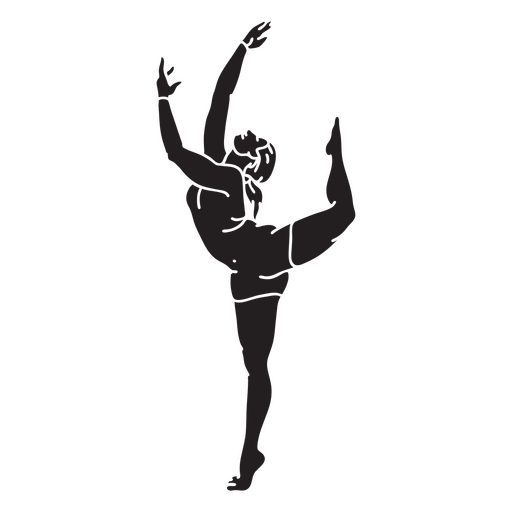 Dancer cut out man PNG Design