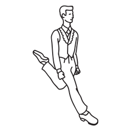 Jungentänzer Schlagtanzen PNG-Design
