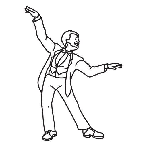 smoking de dança Desenho PNG