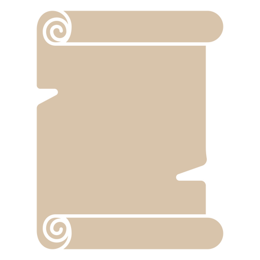 Cartón enrollado con los bordes rotos Diseño PNG