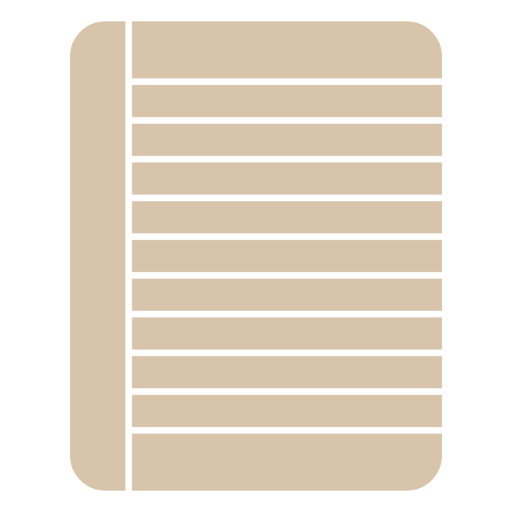 Notizbuchblatt mit Zeilen zum Schreiben PNG-Design