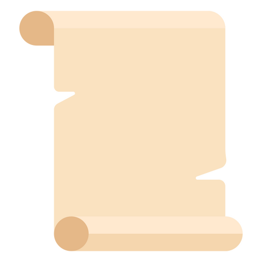 Ein gerolltes Blatt Papier mit zerrissenen Kanten, um eine Nachricht zu schreiben PNG-Design