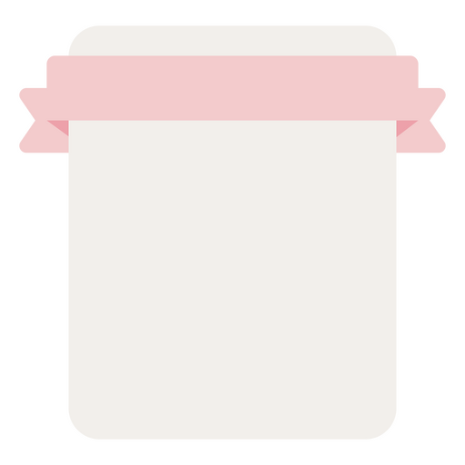 White poster board with pink ribbon PNG Design