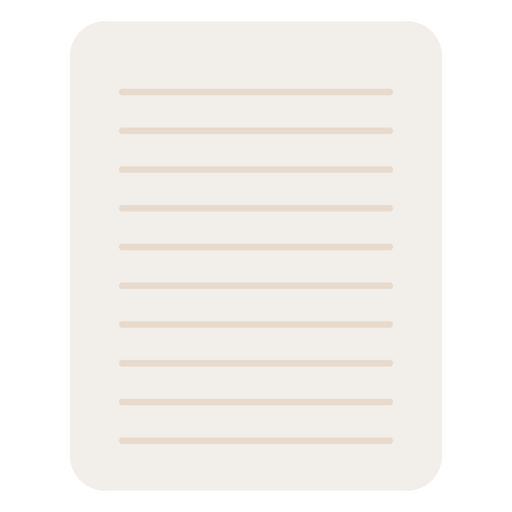Página del cuaderno para tomar notas Diseño PNG