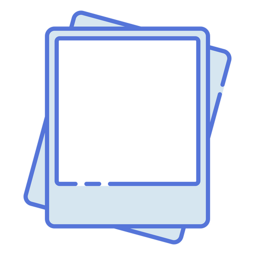 Poster boards in white and blue PNG Design