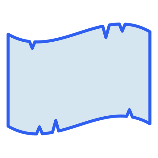 Blue sheet with torn edges    PNG Design