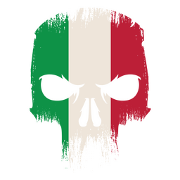 Cráneo de Italia grunge Diseño PNG