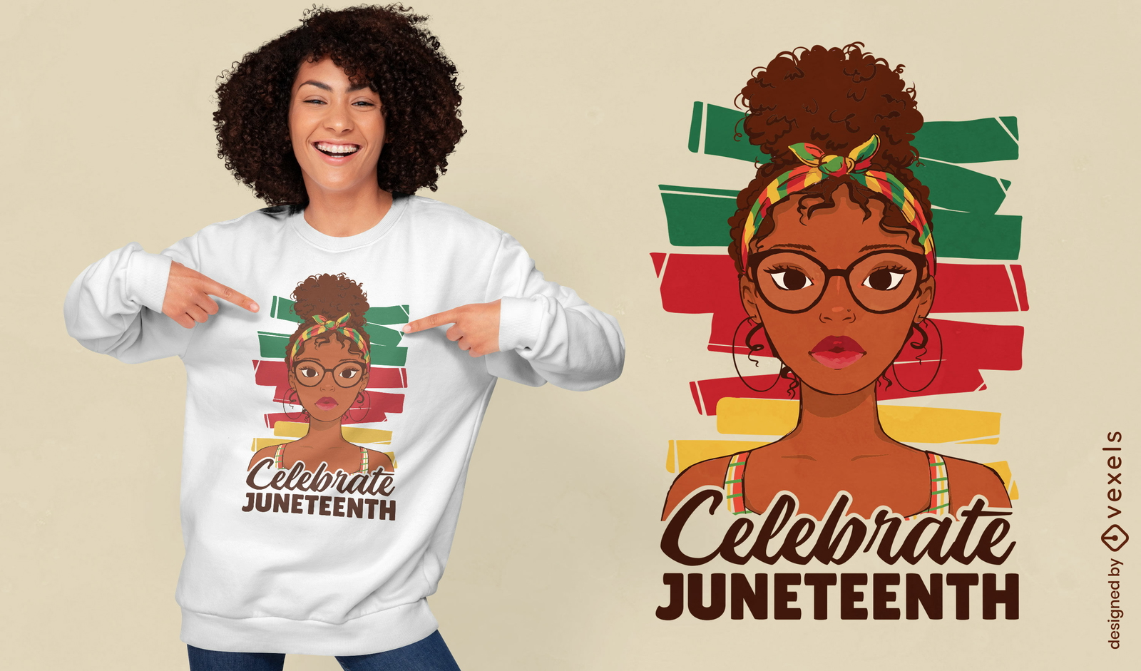 Design de camiseta de citação de jovem de Juneteenth