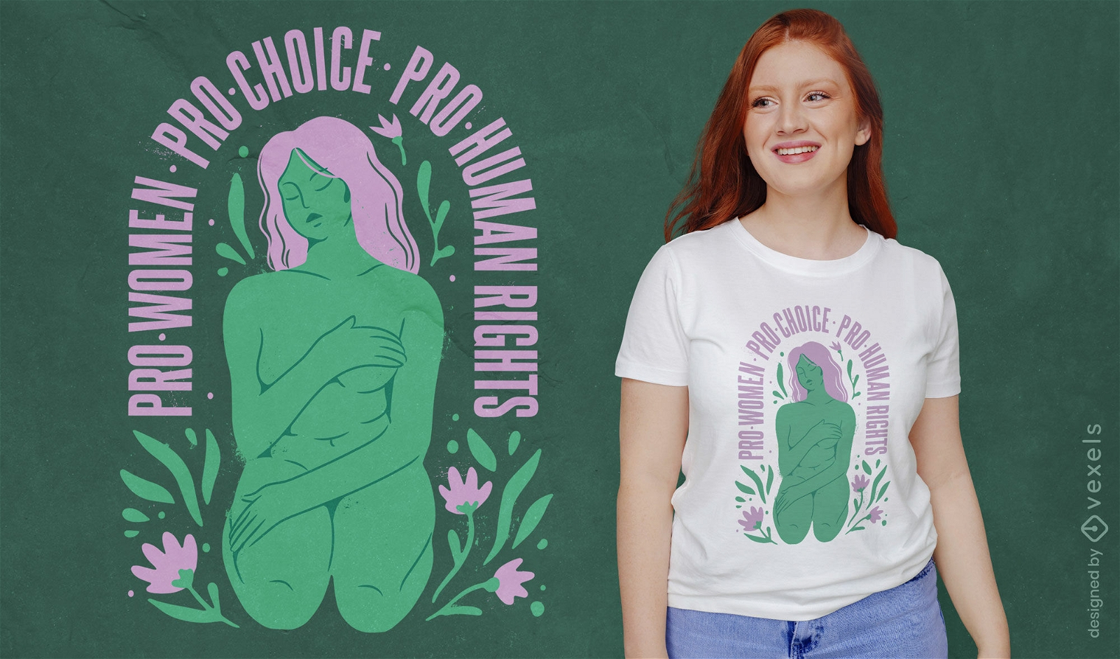 Dise?o de camiseta feminista Pro Choice.