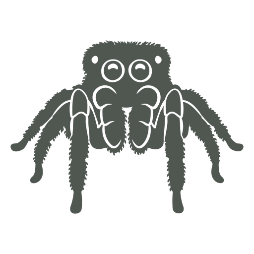 Imagen oscura de una araña Diseño PNG
