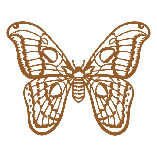 Butterfly stroke design PNG Design