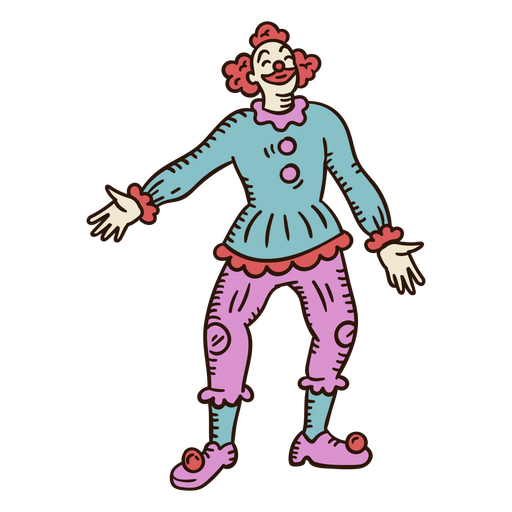 Personagem de palhaço de circo Desenho PNG