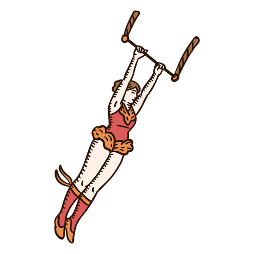 Zirkus-Gymnastik-Charakter PNG-Design