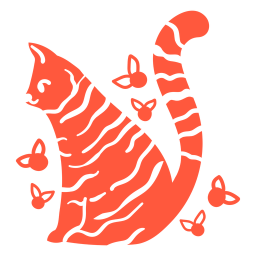 Diseño de gato menta Diseño PNG