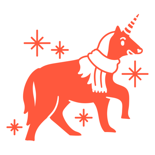 Unicorn peppermint design PNG Design