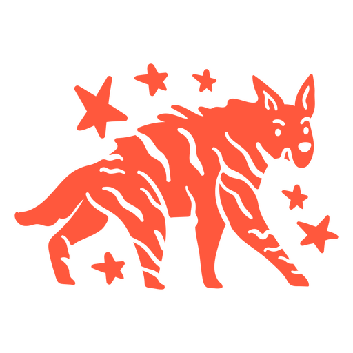 Hyena peppermint design PNG Design