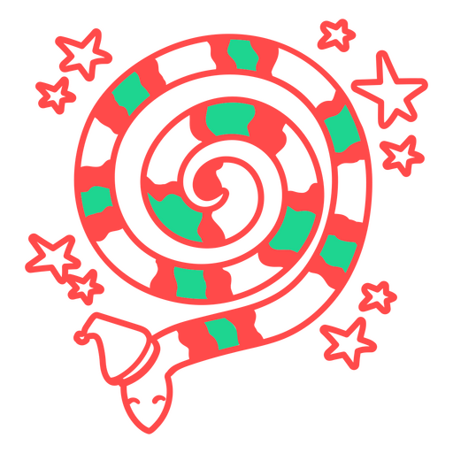 Diseño de serpiente menta Diseño PNG