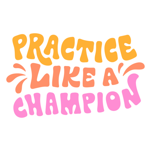 Champion swimming quote PNG Design