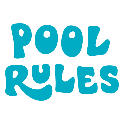 Poolregeln Schwimmzitat PNG-Design