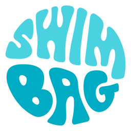 Cita retro de la bolsa de natación Diseño PNG