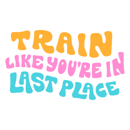 Cita retro de natación de entrenamiento Diseño PNG