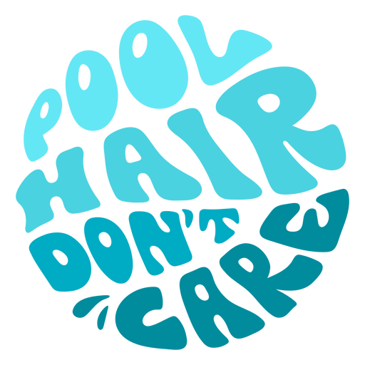 cita de natación de pelo de piscina Diseño PNG