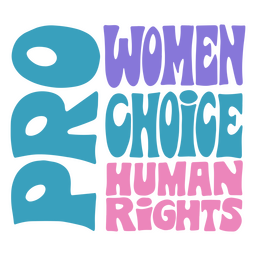 Letras feministas de escolha profissional Desenho PNG