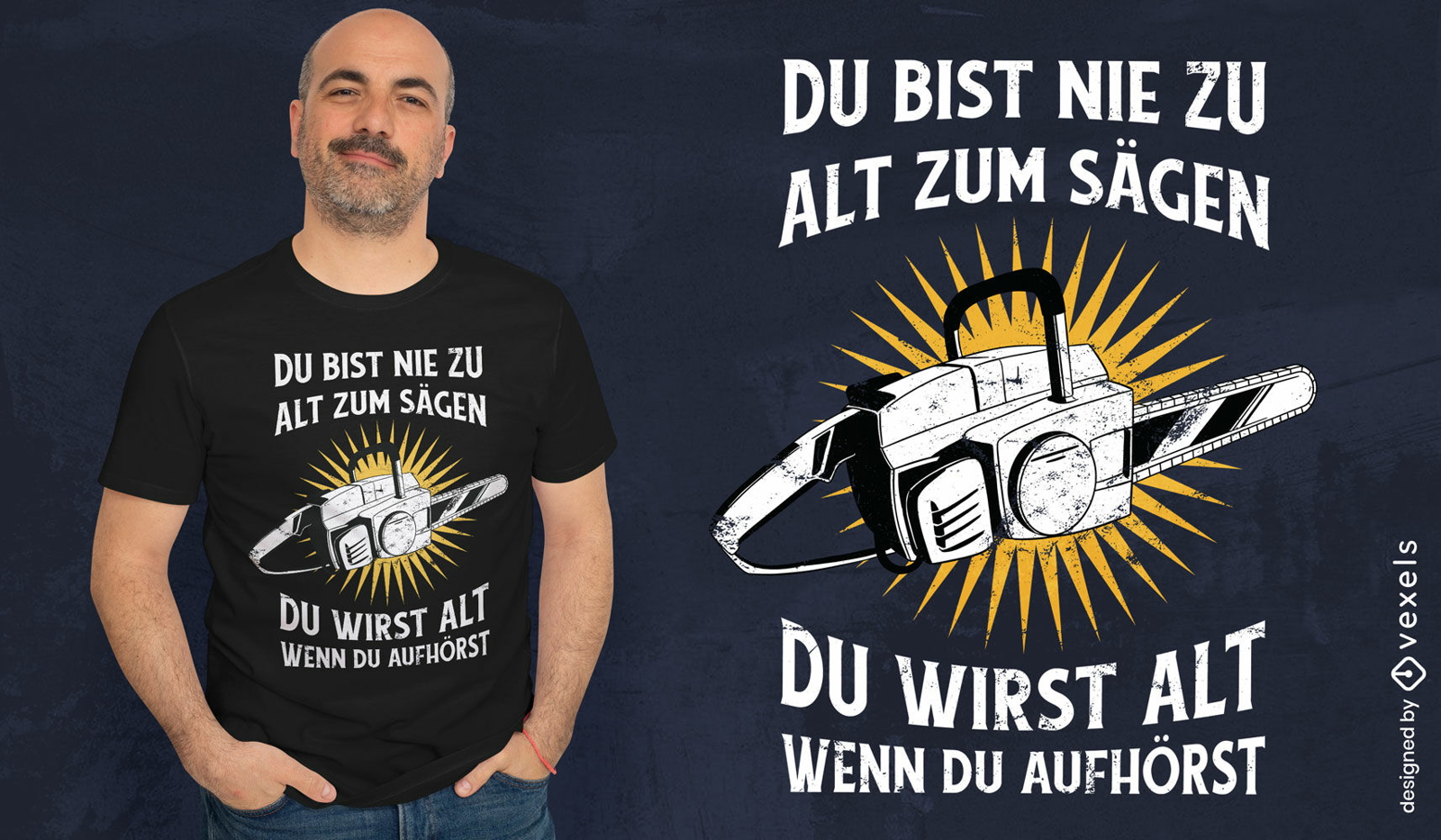 Lustiges T-Shirt Design des Kettensägenwerkzeugs